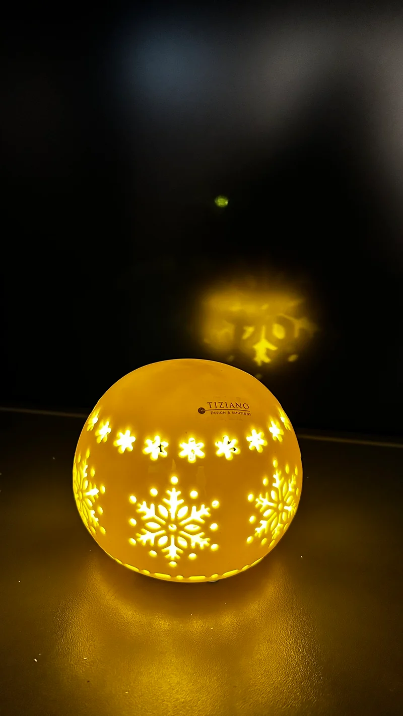 Deko Lichtkugel Splendore LED creme-weiß