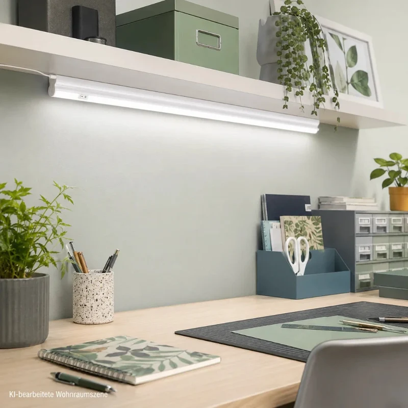 Vesio LED-Lichtleiste 60cm 9W mit Schalter – Unterbauleuchte neutralweiß 750lm