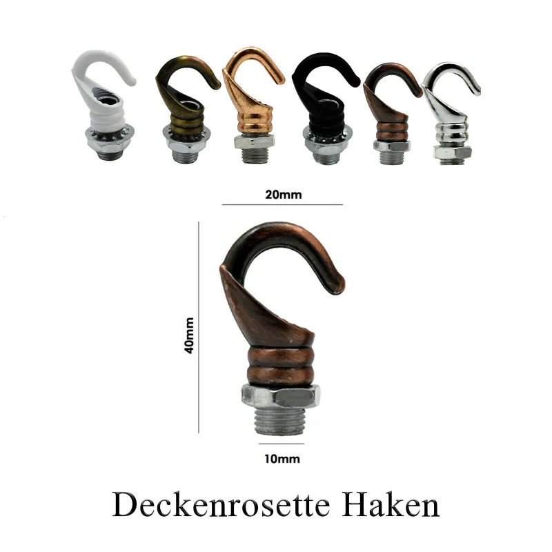 Aluminium Deckenhaken, Hakenringe Beleuchtungszubehör ~2573