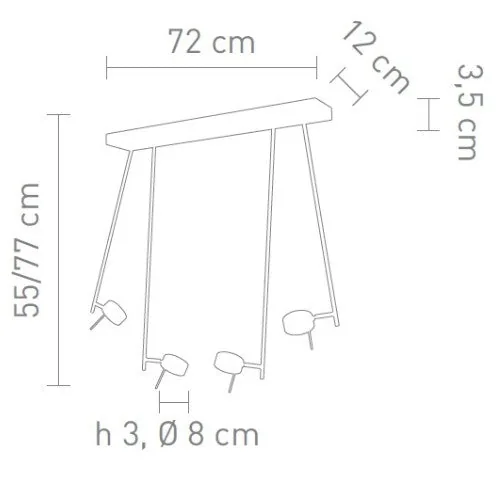 Verstellbare LED Deckenleuchte BLING 4-flammig – moderne Pendelleuchte Chrom matt