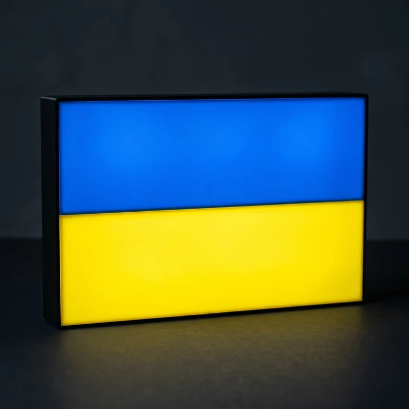 Ukraine Flagge Lampe