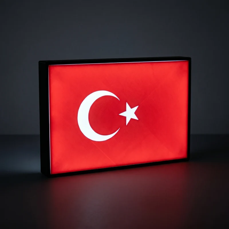 Türkei Flagge Lampe