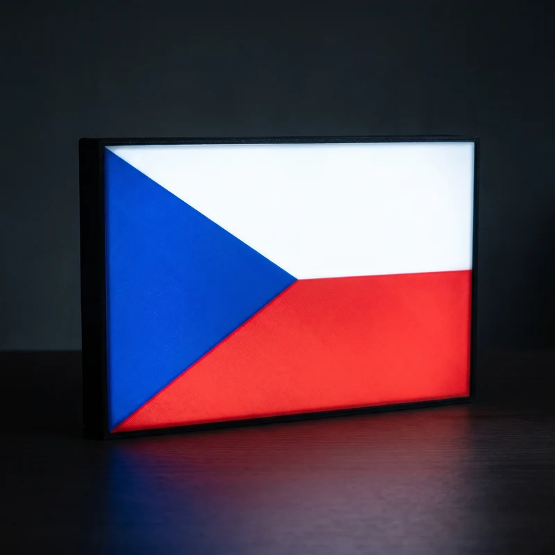 Tschechien Flagge Lampe