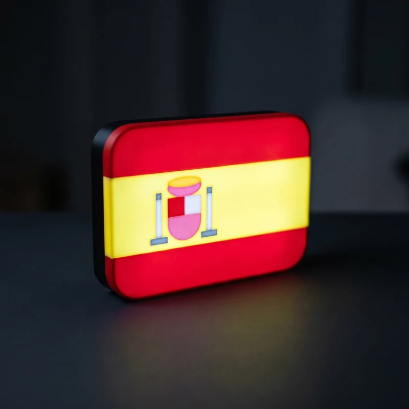 Spanien Flagge Lampe