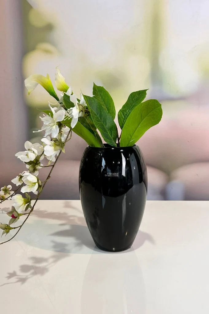 Vase Ascona schwarz