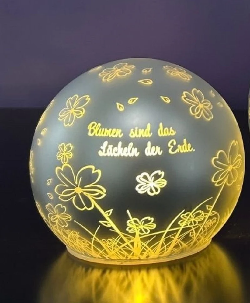 Lichtkugel Vaiano 13cm Blumen sind