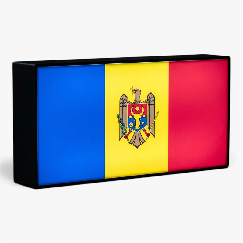 Moldau Flagge Lampe