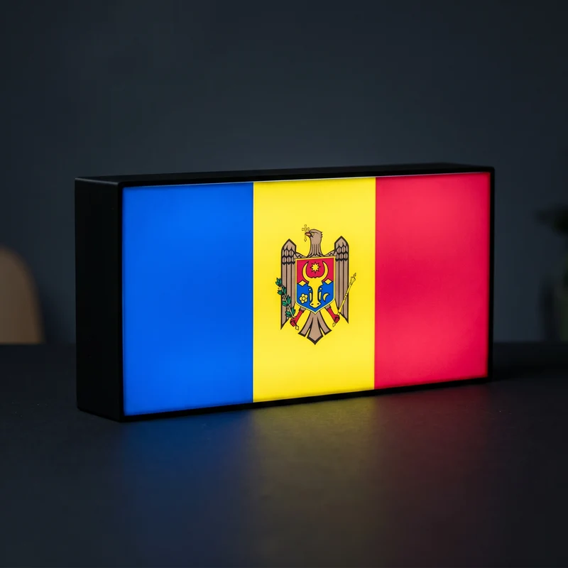 Moldau Flagge Lampe