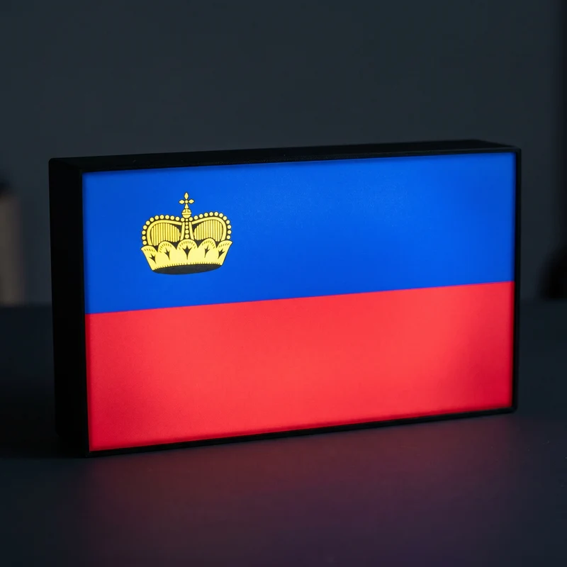 Liechtenstein Flagge Lampe