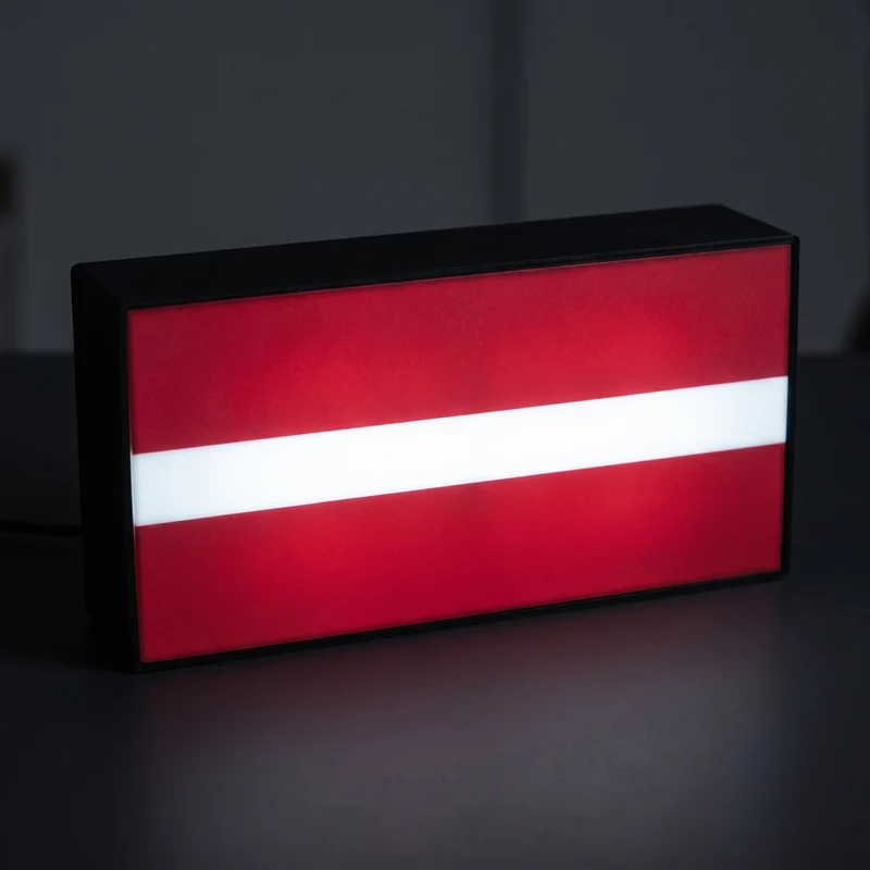 Lettland Flagge Lampe
