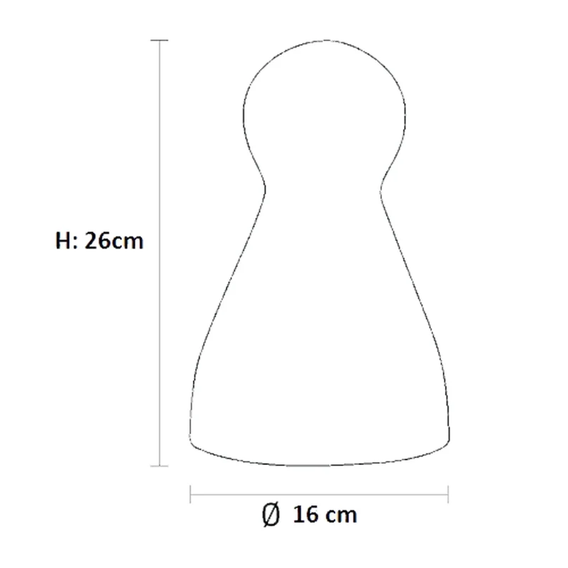 Sompex TOY Tischlampe Weiß – Spielfigur aus massivem Glas, 26 cm, E14, Textilkabel