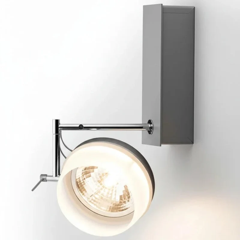 Wand- & Deckenstrahler NOTA W1 – dimmbar – QR111 / AR111 Spot – Design-Strahler 12V – chrom