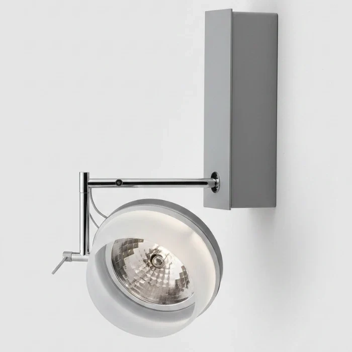 Wand- & Deckenstrahler NOTA W1 – dimmbar – QR111 / AR111 Spot – Design-Strahler 12V – chrom