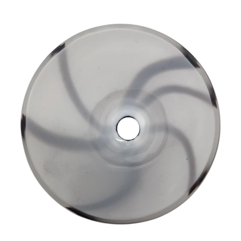 G4 Lampenglas Ersatzglas Ø 70 mm, H 55 mm – Weiß/Braun Glas-Lampenschirm mit 10 mm Loch