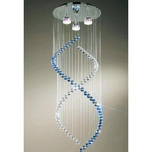 Kristall Hängeleuchte mit STRASS® Swarovski® Elements – Chrom Ø 40 cm