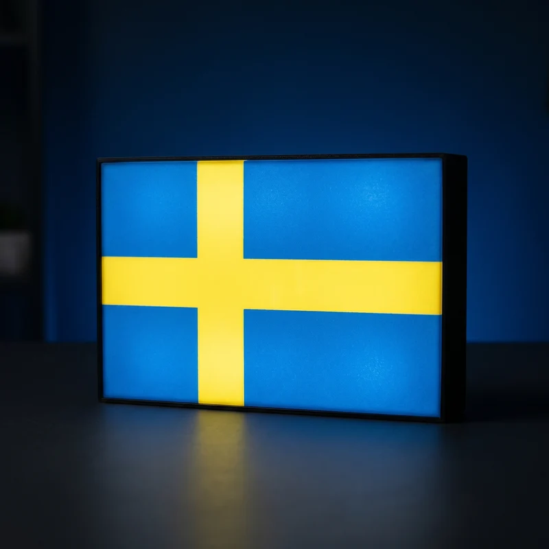 Schweden Flagge Lampe