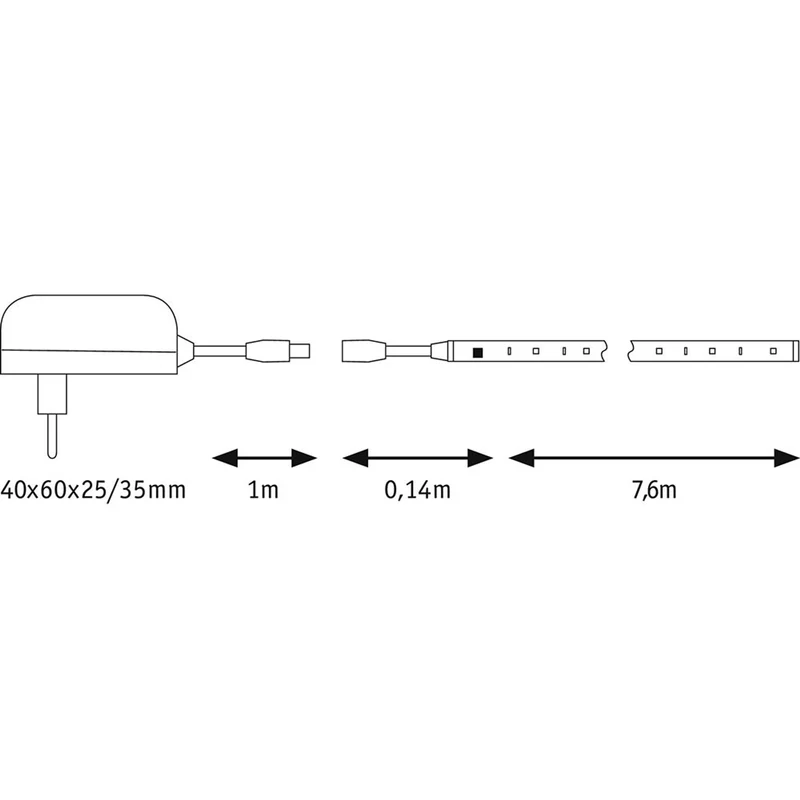 SimpLED Motion-Strip RGB Basis-Set 7,6m