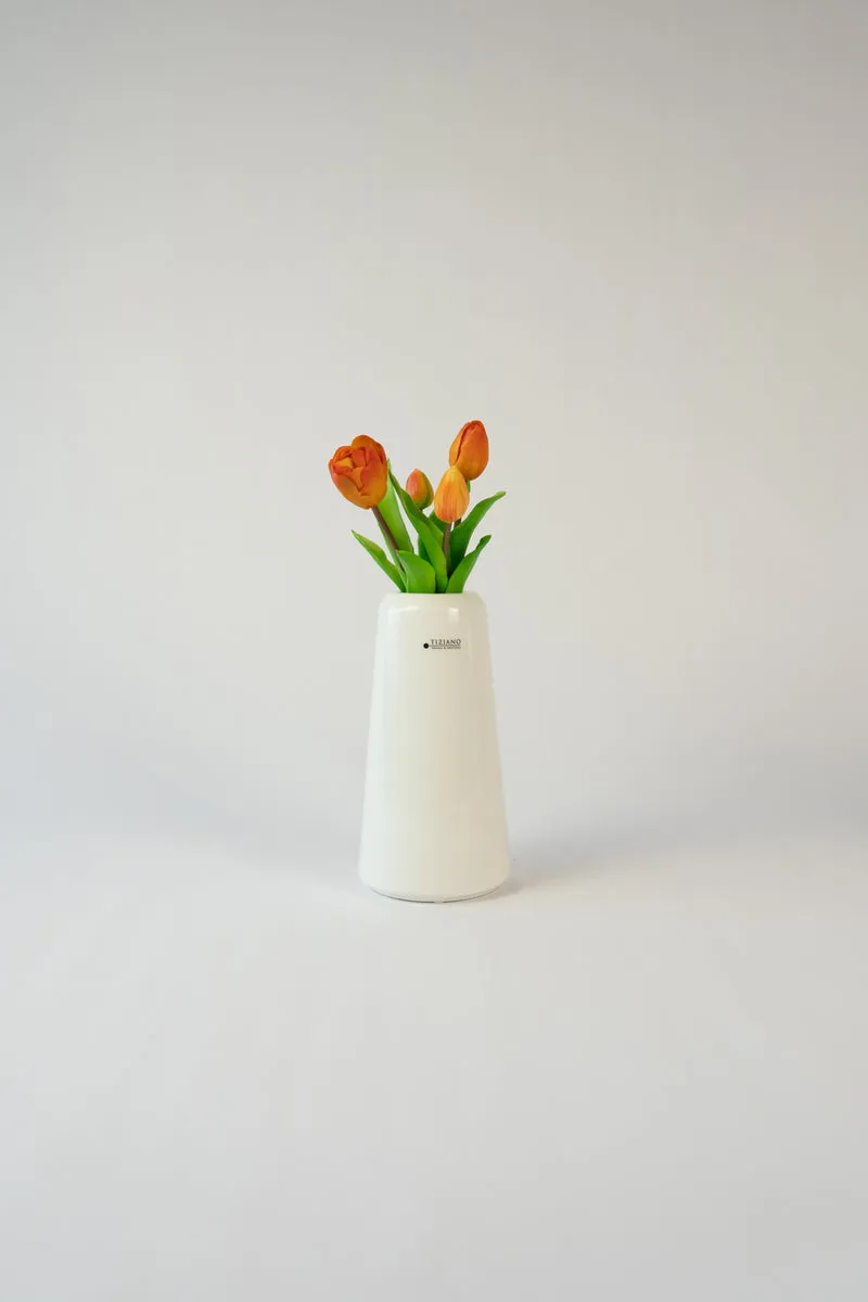 Dekoset Vogel Splendido L+Vase Luminara mit LED Birne