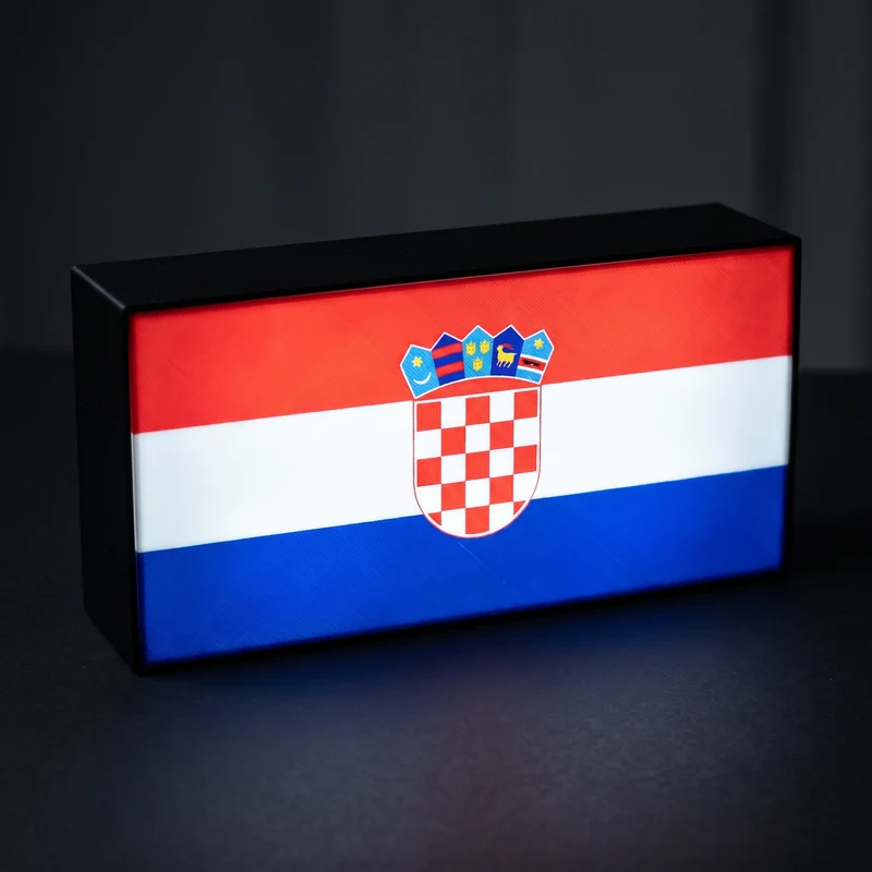 Kroatien Flagge Lampe