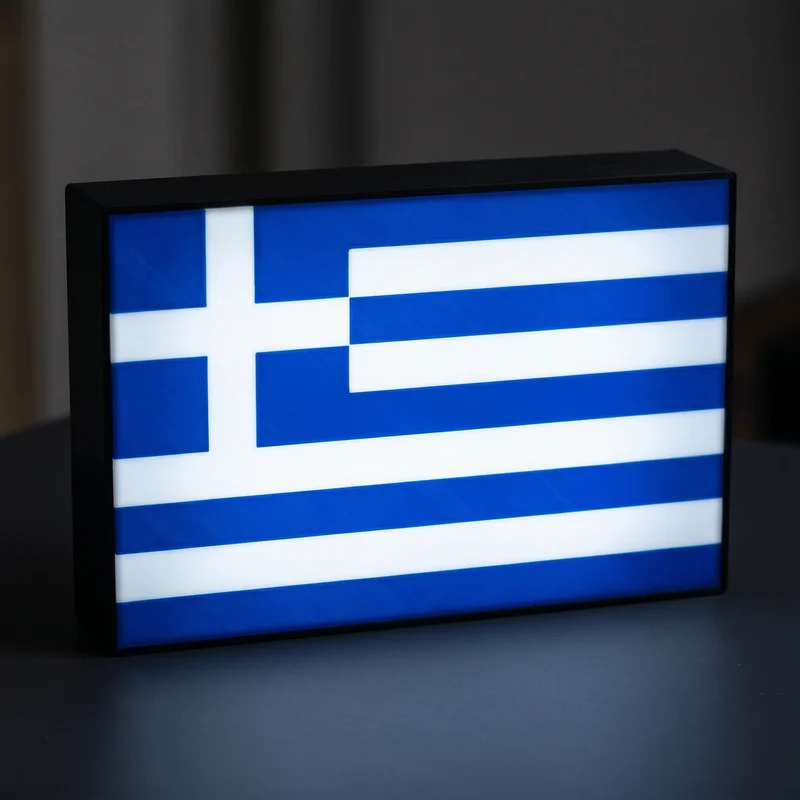 Griechenland Flagge Lampe