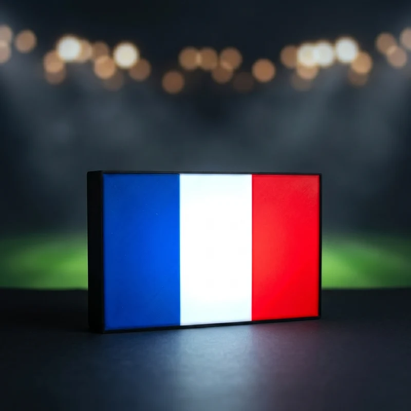 Frankreich Flagge Lampe