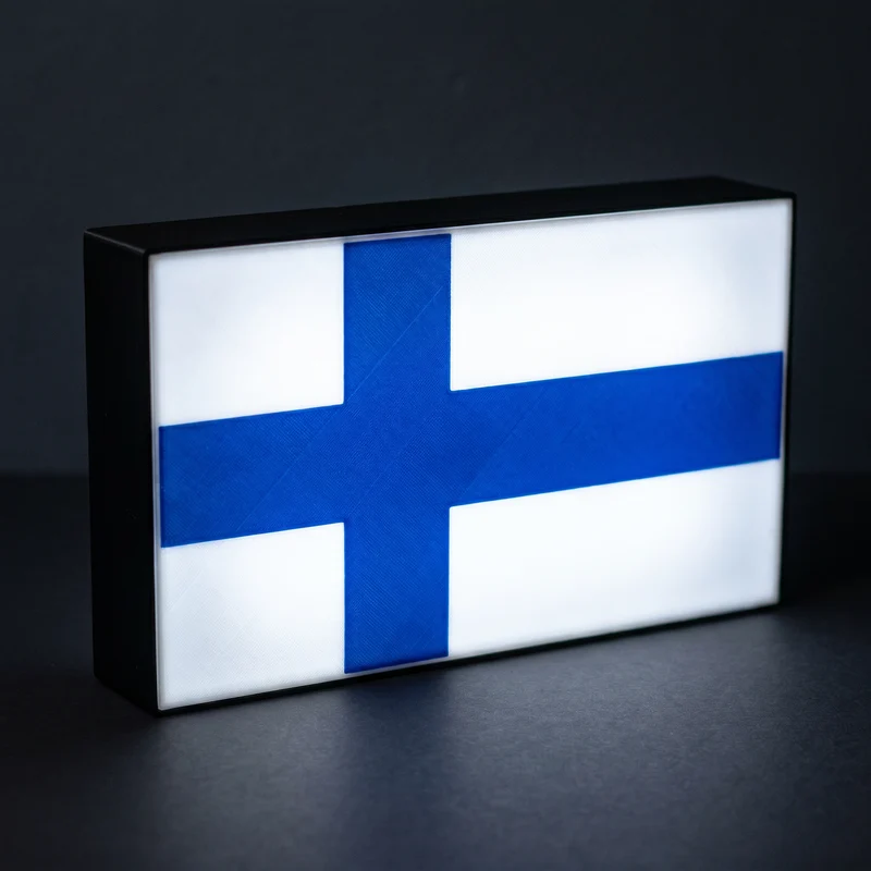 Finnland Flagge Lampe