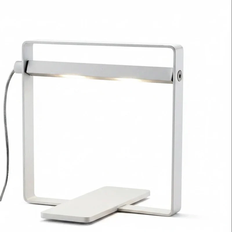 LED Tischlampe Oring 7W – Design-Schreibtischleuchte Weiß mit drehbarem Kopf