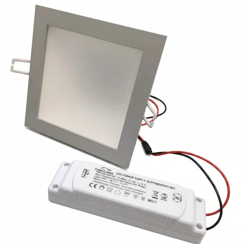 30W LED Downlight eckig – 230V dimmbar – neutralweiß – Aluminium