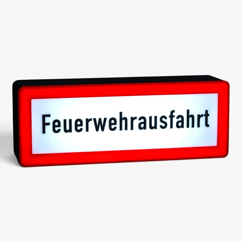 Feuerwehrausfahrt Lampe