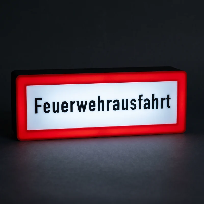 Feuerwehrausfahrt Lampe