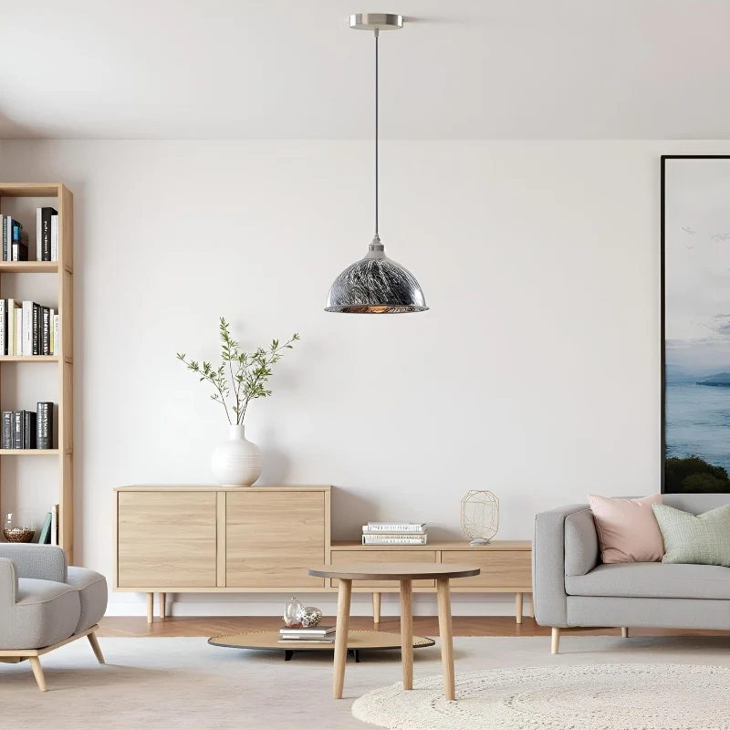 lidsone.comckenleuchte Silber 21cm E27 Pendelleuchte ~2158