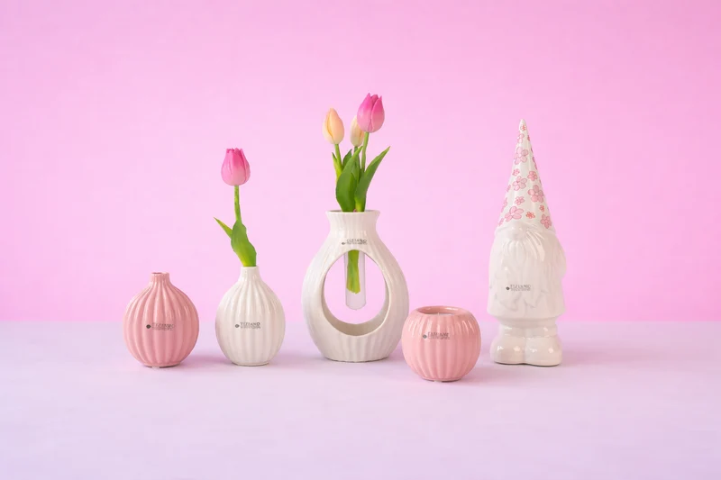Dekoset Zwerg Geraldo+Prisma rosa