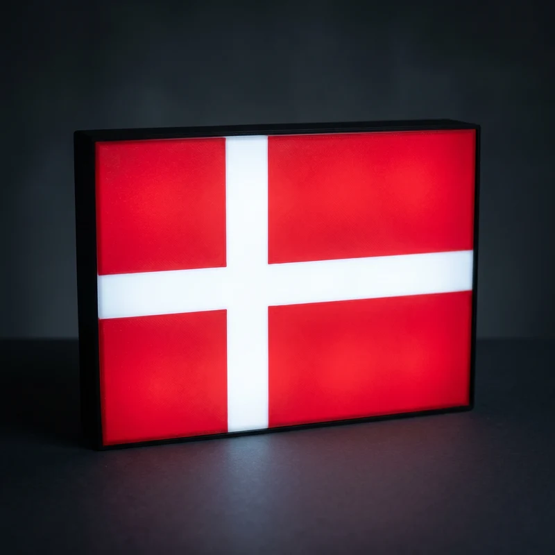Dänemark Flagge Lampe