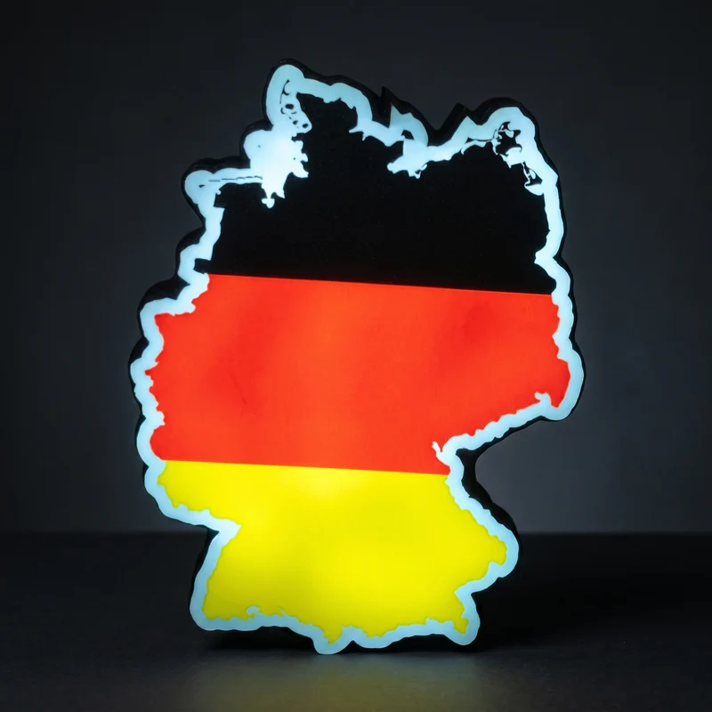 Deutschland Umriss Flagge Lampe