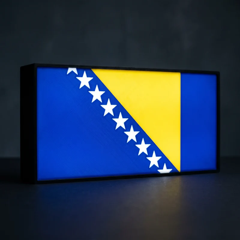 Bosnien und Herzegowina Flagge Lampe