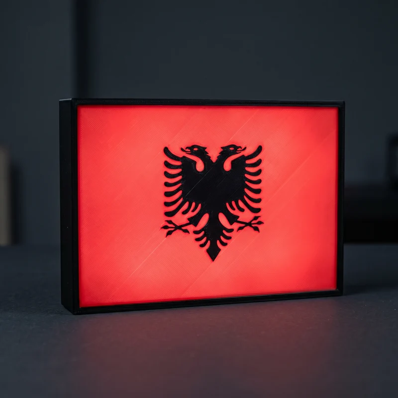 Albanien Flagge Lampe