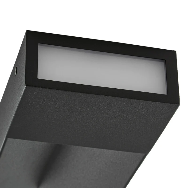 B-Ware Lucande Außenwandleuchte CCT schwarz eckig LED Gartenlampe Wandleuchte IP44 30cm