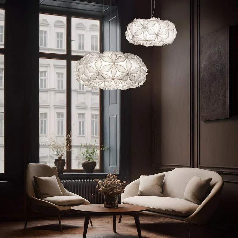 B-Ware Slamp Pendelleuchte Hängeleuchte C'EST LA VIE LED Lampe Leuchte weiß Ø53cm