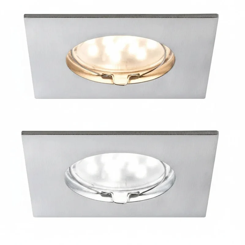 Paulmann LED Einbauleuchte Premium Line Coin IP44 – 6,8 W, Eisen gebürstet