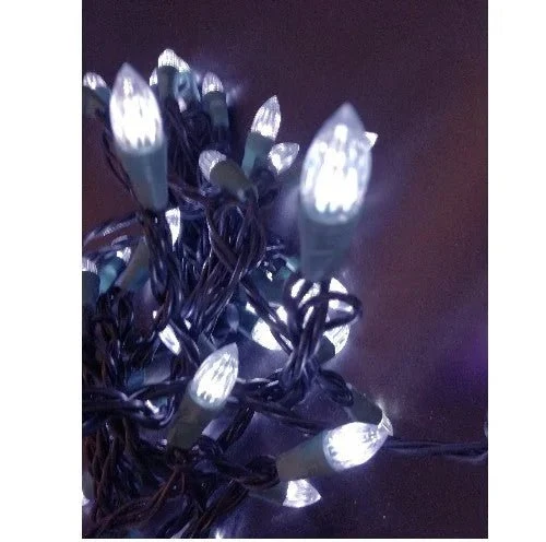 Klare LED Lichterkette 50er Mini Partylichter 5m innen weiß