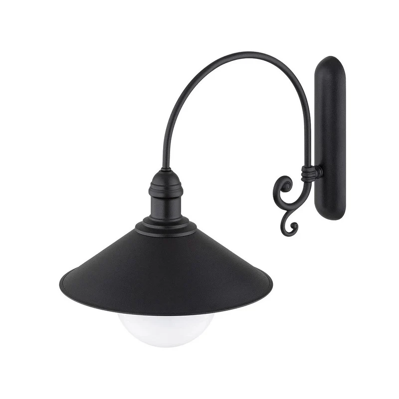 B-Ware Argon Außenwandleuchte Enduro LED Gartenlampe Lampe schwarz IP44 E27 Glas Stahl