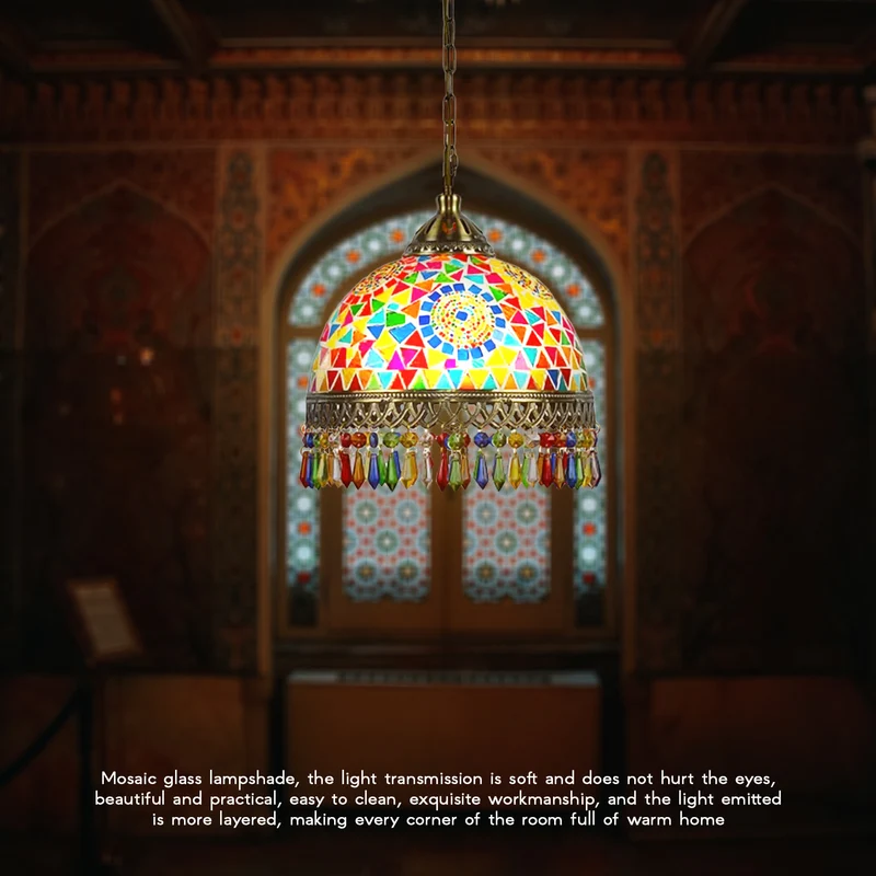 Mosaik-Kronleuchter - Marokkanische & Türkische Stile (Syadi Lighting)~2748