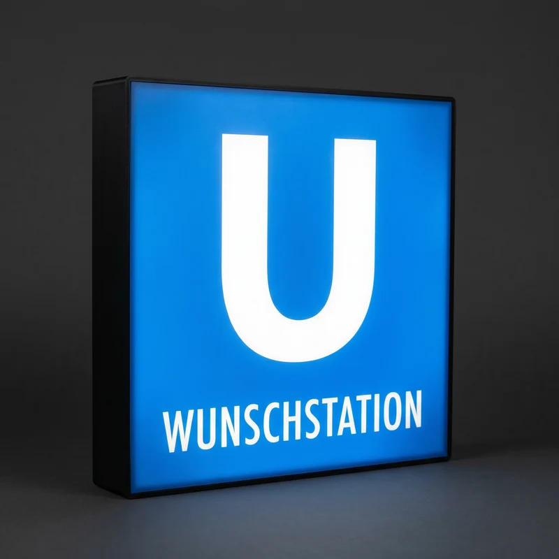 Deine U-Bahn Station als Lampe
