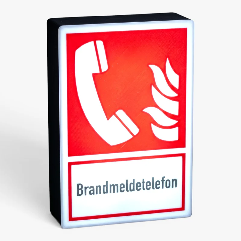 Brandmeldetelefon Lampe
