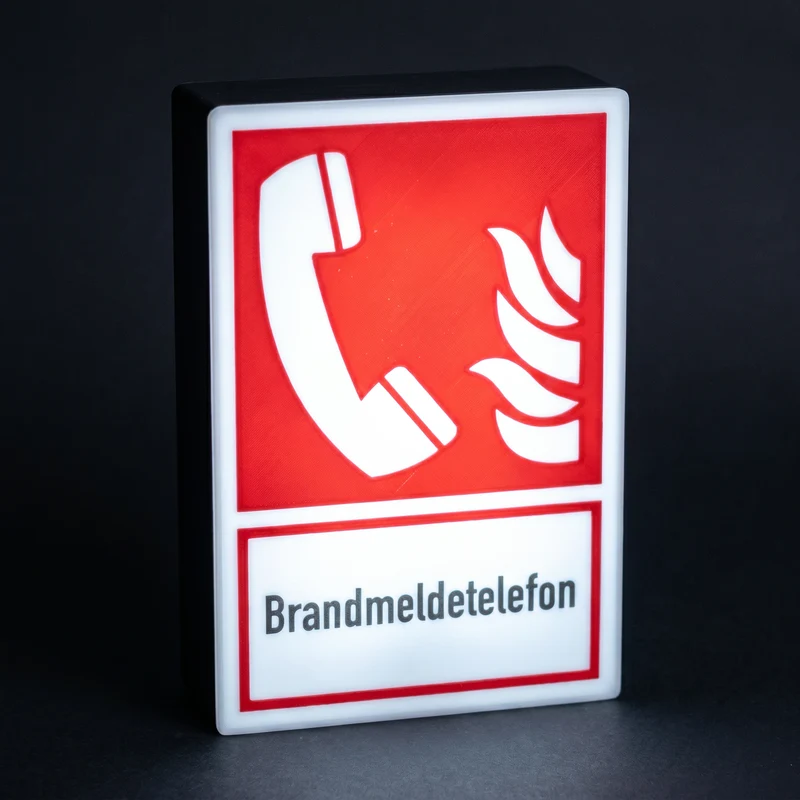 Brandmeldetelefon Lampe
