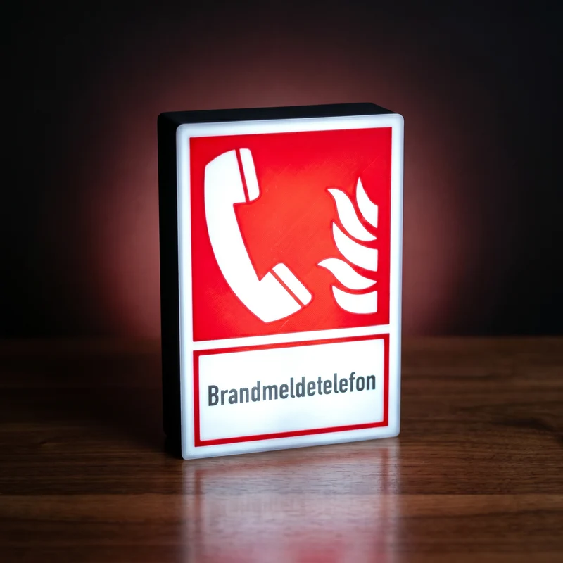 Brandmeldetelefon Lampe