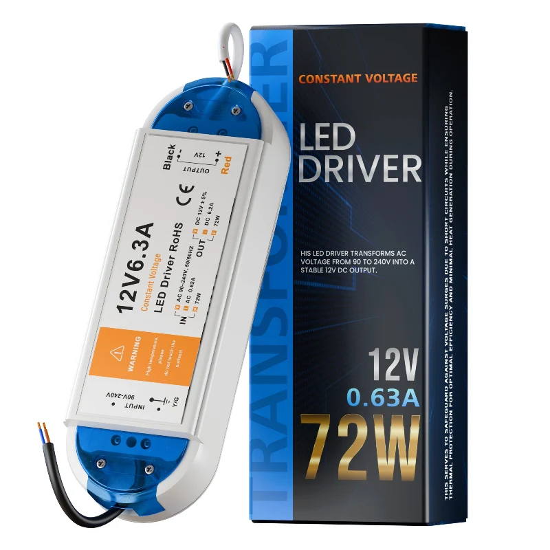 LED Treiber 72W 12V 6A Transformator for LED lamps ~1078