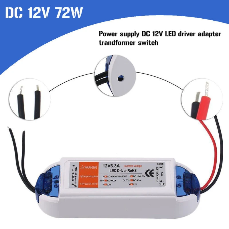 LED Trafo 12V DC Netzteil Konstantspannung 18W - 100W ~2560