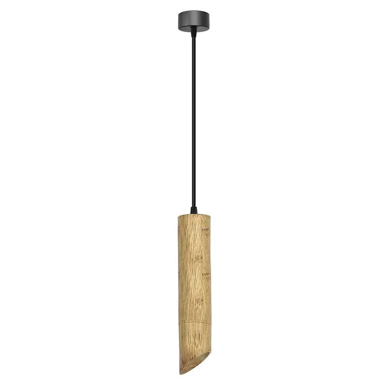 Nordic hängelampen bambus mit Zylinderform - gu10 lampe~2616