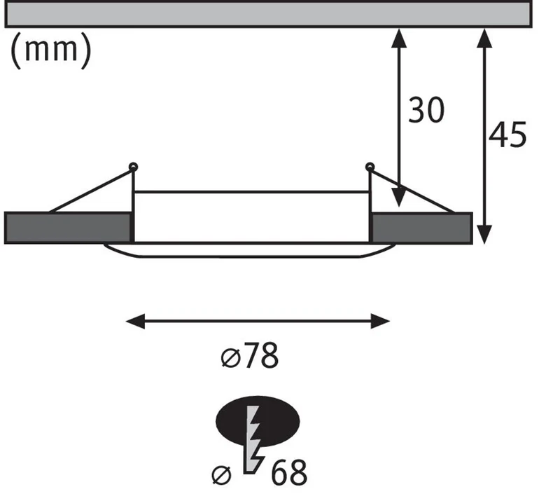 3er-Set Einbauleuchte LED Nova rund Weiß